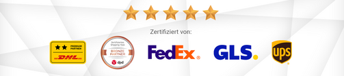 Carrier Connect: Zertifiziert von DHL, dpd, FedEx, GLS und UPS